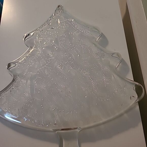 Indiana Glass Christmas Serving Tray #1 - Picture 2 of 9